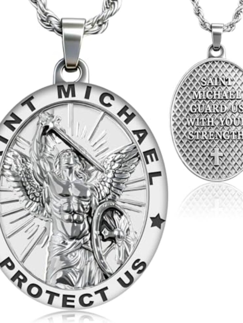 BRAND NEW Saint Michael Necklace